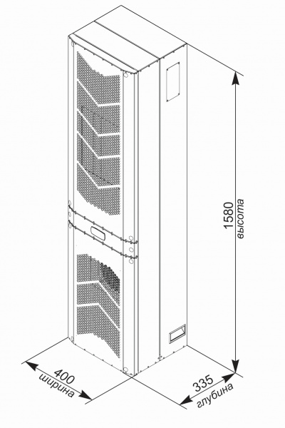 Кондиционер для шкафа настенный нержавеющая сталь UNISPLIT MHW-325S(3)SS UNIcontroller