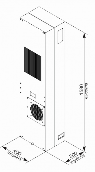 Кондиционер для уличного климатического шкафа UNISPLIT MHW-320S(1)W UNIcontroller
